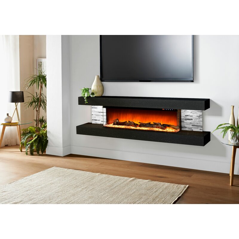 Orren Ellis Mahalick Wall Mounted Electric Fireplace & Reviews Wayfair